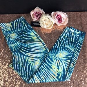 IDEOLOGY Womens Navy Tie Dye Leggings Size: M